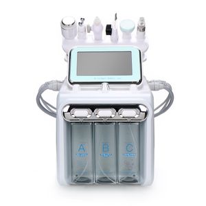 6 in 1 Hydra Dermabrasion Facial Machine Water Oxygen Jet Peel Hydra Skin Scrubber Facial Beauty Deep Cleansing RF Face Lifting Cold Hammer Device