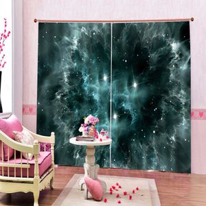 Bedroom Curtain Promotion Sky Blue Fireworks Decorative Interior Beautiful Blackout Curtains