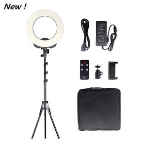 14 inches LED Ring Light with Stand Phone Holder Remote Control Outer Lamps Kit 38W 3200K-5500K for Video Shooting Makeup Photography