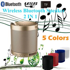 Custom Logo Portable Mini Trådlös Bluetooth Speaker Stereo Pure Sound Player USB Radio FM MP3 Musik Kolumn