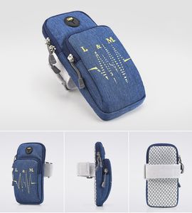 Running mobile phone arm bag men and women sports arm bag universal waterproof mobile phone arm band fitness wrist bag