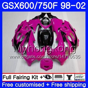 Ciało dla Suzuki GSXF 750 600 GSXF750 1998 1999 2000 2001 2002 2002 292HM.71 GSX 600F 750F Katana GSXF600 Rose Pink Stock 98 99 00 01 02 Owalnia