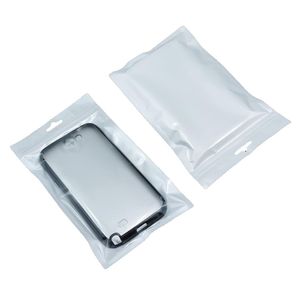 Clear Branco Pérola Sacos Plásticos Poli Opp Embalagem Zipper Zip Varejo Pacote Bolsa Para Capas de Telefone Cabos Jóias Hand Spinners tamanho grande