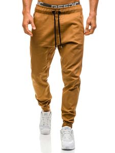 Moda-homens corredores 2019 novas calças casuais homens roupas de marca de alta qualidade primavera longa calças cáqui elástica calças masculinas masculinos 3xl