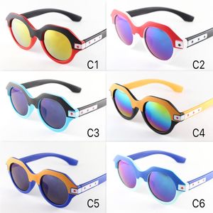 Designer Vintage Crianças Sunglasses Star Frame Retro Crianças Sun Óculos Criança Óculos Para Menino e Meninas UV400 6 Cores Atacado