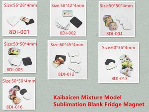 Factory Price Sublimation Blank Fridge Magnet 7 Shapes Refrigerator Magnets Kids gift Home Decoration