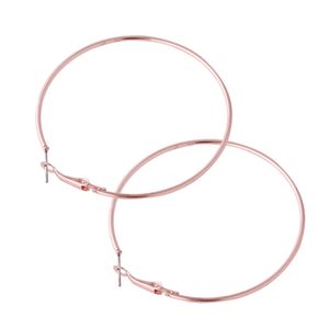 Fashion-Anti allergy hoop earrings golden silver rose gold huggie ear drops simple bardian earring jewelry set free shipping