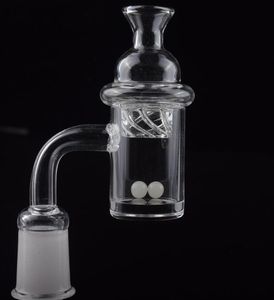 DHL Fábrica 5 milímetros preço inferior Flat Top de quartzo prego banger domeless Cyclone Spinning Cap Carb e Terp Pérola Insert Para sondas de vidro