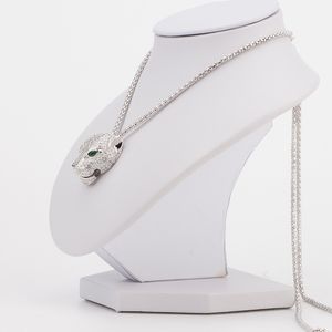 Joias da moda de marca quente colar de pingente de leopardo de alta qualidade cadeia longa festa pave CZ colar de pantera charme presente de casamento CJ191224