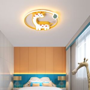 Modern LED Ceiling+light for Children Kids bedroom lamparas de techo Lustre Cartoon Animal Ceiling lamp for baby room boys girls