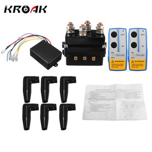 Freeshipping Car Universal Solenoid Twin Wireless Remote Control Controller Recovery 4x4 12V 500AMP HD Kontaktor Winch Control