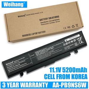 5200mAh Weihang Cell from korea Laptop battery For SamSung AA-PB9NS6B AA-PB9NC6W AA-PL9NC6W R428 R468 NP350 RV410 R530 R580 R528