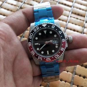 Hot 40mm Orologio di alta qualità Fabbrica di lusso Quadrante indice nero Lunetta in ceramica rossa nera - 116719 Modello da uomo Meccanico automatico da uomo