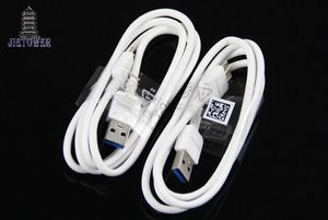 100 pz/lotto 1 m Micro B USB 3.0 Sincronizzazione Dati Cavo di Ricarica per Samsung Galaxy Note 3 S5 i9600 N900 N9000 N9006 N9002 N9008 Bianco