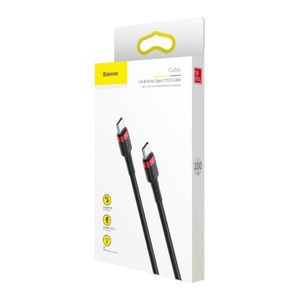 BASEUS USB Type C to type C Cable for Samsung Huawei PD 60W QC3.0 3A كابلات شحن سريعة