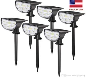 Bästsäljande Solar LED Utomhusbelysning 14 LED Solpaneler Power Vattentät LED Garden Light Wall Light - Lager i USA