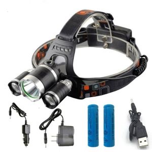 Wycieczki Camping 13000LM LED T6 Headlamp Reflektor Head Lamp Oświetlenie Light Light Latarka Latarnia Latarnia Fishing Headlamp