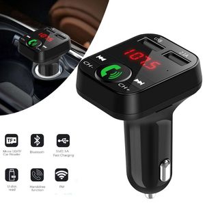 B2 Bluetooth USB adaptörü şarj Mp3 Çalar Radyo Araba Kitleri FM verici Araba Bluetooth handsfree Bluetooth müzik kiti kulaklık