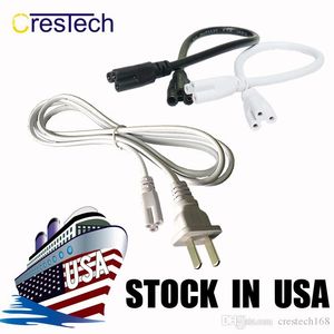 T5/T8 6fctor Power Switch Cord With Swith US Plug para luminária de luminária de LED integrada Fio de cabo de extensão