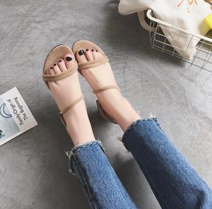 Hot Sale-New Fashion Woman Sandals Designer with Open Toe Women Party Dress Wedding Shoes One Buckle Bring Shoes