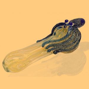 Färgglada drag Animal Pyrex Glass Innovative Design Handgjorda rökrör Bong handrör bärbar torr ört tobaksoljeriggar innehavare dhl gratis