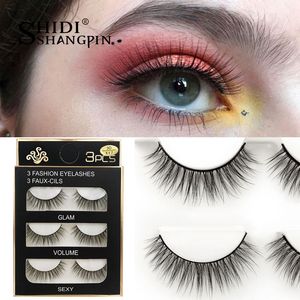 20 Styles 3D Mink Eyelashes Natural Thick False Eyelash Handmade Faux Mink Lashes Soft Full Strip Lashes Makeup Eyelash Extension Faux Cils