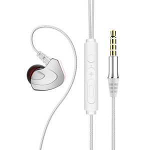 Stylowe zestawy głowy 3.5mm Słuchawki douszne 3D Stereo Dźwięki Przewodzone Pąki douszne z MIC dla Sumsung S10 S9 S8 Plus Note 10 8 7