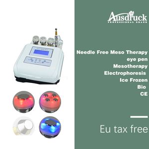 EUの税引物無料の超音波マッサージャー皮締め光子の若返りの針のない中間療法体の顔のケア機械アンチエイジング装置