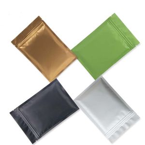Multi-Color 12 * 18cm 100pcs Återanvändbar Mylar Packaging Bag Aluminium Folie Zip Lock Packing Väskor Telefon Tillbehör Förvaring