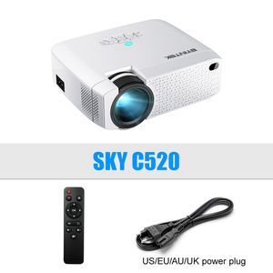 Freeshipping C520 2020 latest Mini Projector Portable LED for Cell Phone 1080P 3D 4K home movie theater