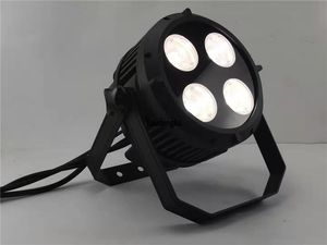 2 peças 4x50w branco quente e fresco 2 em 1 cob lavagem à prova d'água par led luz de palco dj 200w ip65 branco quente led par 64