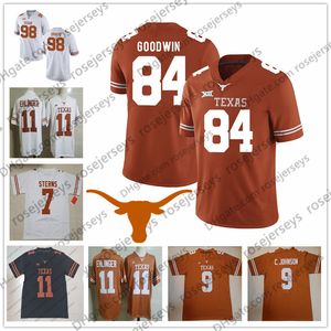 Texas Longhorns #46 Malik Jefferson 84 Marquise Goodwin 98 Brian Orakpo 5 Tre Watson 84 Humphrey 13 Brennan Eagles Orange Vintage