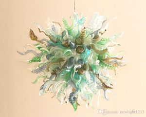 Home Decor Blown Glass Chandelier Tip Simple Style Italian Multi Colored Modern 110v-240v LED Light Fixtures