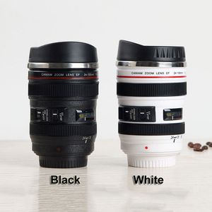 Wholesale lens coffee cup for sale - Group buy Creative ml Camera Lens Mug Portable Stainless Steel Tumbler Travel Milk Coffee Mug Novelty Camera Lens Double Layer Cups DH1348 T03