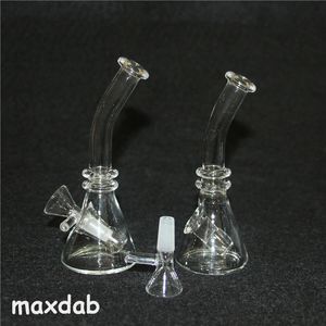 Bongos de vidro de vidro Mini Silicone Dab Rig Tubos de água Bongo 4,72 polegadas Bubbler Caminho Rata