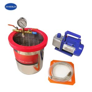 ZOIBKD Supply Vacuum Chamber Stainless Steel Supplies Barrel Transparent Lid degassing liquid pump