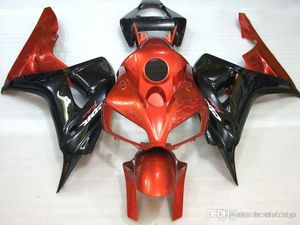 OEM Injicering Mögel Fairings för Honda CBR1000RR 2006 2007 Red Black Fairing Kit CBR 1000 RR 06 07 DF23