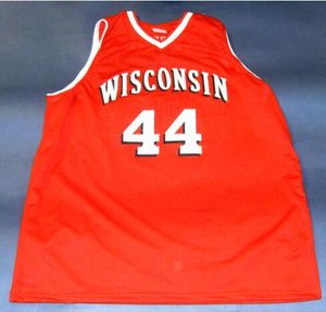 Benutzerdefinierte Männer Jugend Frauen Vintage #44 FRANK KAMINSKY CUSTOM WISCONSIN BADGERS Basketball Jersey Größe S-4XL Benutzerdefiniertes Trikot mit jedem Namen oder jeder Nummer