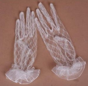 Full Finger Wrist Length Sheer Tulle Bridal Gloves New Arrival in Stock Lace Wedding Gloves Wedding Accessory