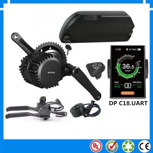 UE sem impostos 48V 1000W BBSHD Bafang meados conduzir kits de motor bicicleta elétrica com 17.5ah Li-ion carregador de bateria Dolphin