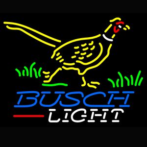 Glass tube led sign light glass Busch Light Pheasant Neon Sign for shop, bar, store, home decoration