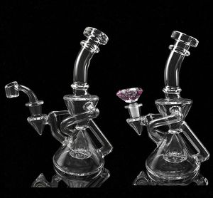 glass oil rig big tyre perc bong water pipe oil burner 14.5mm joint quartz banger nail or big bowl