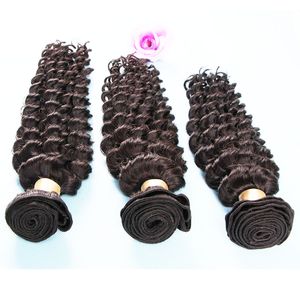 Virgin Hair Bundles Deep Wave Human Hair Weave 3pcs Lot Unforted Malezjan Peruvian Tani Virgin Hair Extensons Bezpłatne dhl