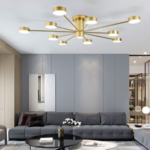 Postmodernistyczne minimalistyczna lampa sufitowa w salonie krótka reflektor