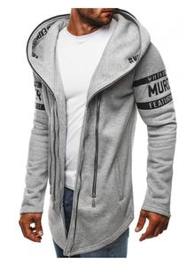 Hot Mens Hoodie Exclusivo Zipper Design Casual Slim Fit Billowearia Nova Moda Tendência Masculino Roupas Com Hoodies Roupas
