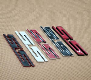 Bilstyling metall SS Letter Auto Emblem Sticker Trunk Lid Fender Badge Dekal