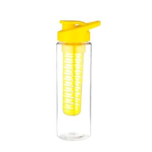 Wholesale nice water bottles resale online - High Quality Nice Quality Plastic water bottle with fruit infuser for juice Suit For Sports Bottle