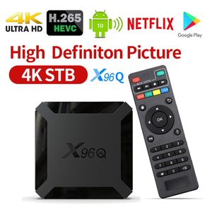 X96Q Smart Android 10.0 TV Box Allwinner H313 Quad Core 1GB 8GB Support 4K X96 Q Set Top-Box Media Player