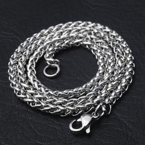 2.5mm 3mm 4mm 5mm 6mm 60cm Stainless Steel Chains For Women Men Pendant Necklaces Jewelry Fashion Accessories