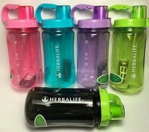 Sport Multicolor Herbalife Shake Water Bottle Cup Tritan Nutrition Camping Portable Black Pink Blue Green Orange Clear 1000ml 32oz